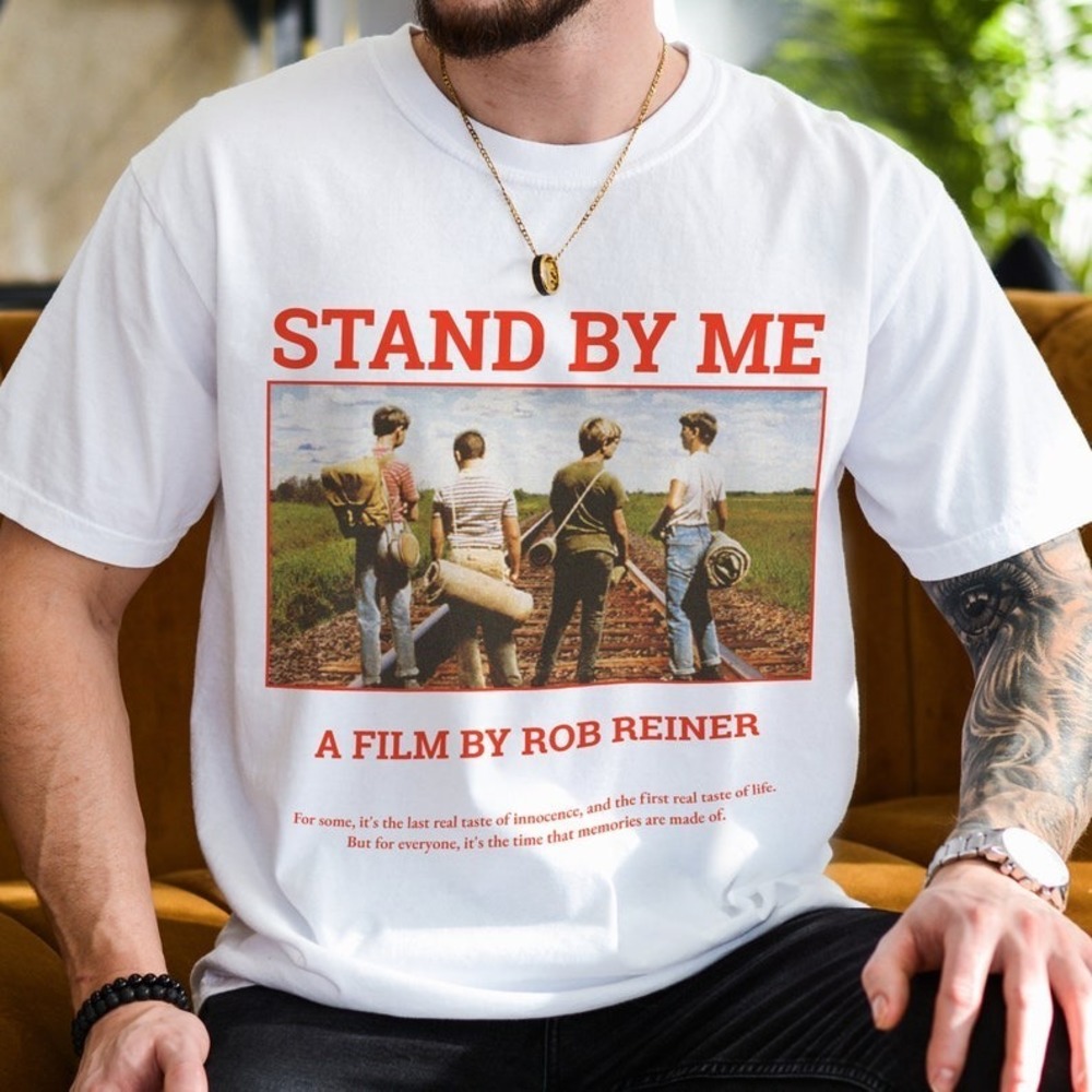 Stand By Me Movie T-Shirt, Retro Classic Film Graphic Tee Shirt